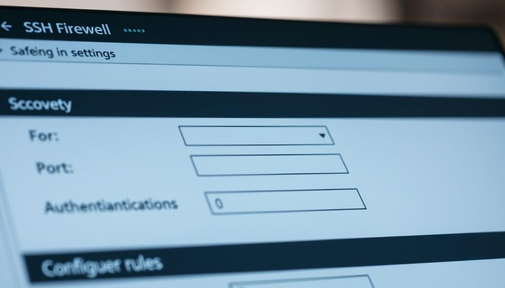 Firewall Einstellungen für SSH